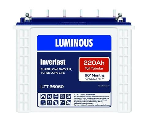 Luminous ILTT26060 220Ah Inverlast Tall Tubular Battery 36+24 60*Month Warranty