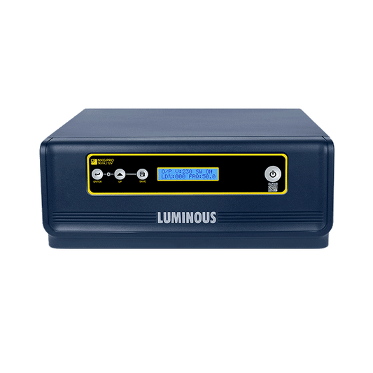 Luminous 1KVA NXG Pro 12V MPPT with LPTT12150H 150Ah Battery-72Month & 550W Mono PERC Half-Cut Solar Panel-25Year Warranty