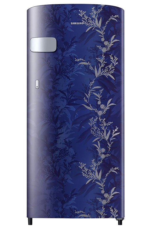 SAMSUNG Stylish Crown Design Single Door Refrigerator (192L) RR19A2YCA6R/NL 1STAR, Mystic Overlay BLUE