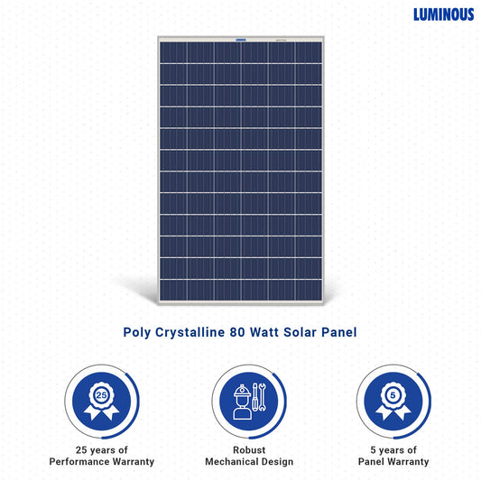 Luminous Solar PV Panel 80W/12V