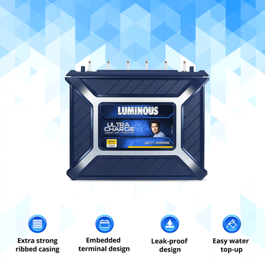 Luminous UCTT28066 250Ah Ultra Charge Tall Tubular Battery 42+24 66*Month Warranty