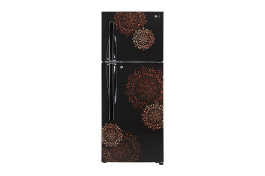 LG Refrigerator 260 Litres BLACK 2- Star Double With Smart Inverter Compressor, Multi Air Flow, LED Lighting, MOIST ‘N’ FRESH