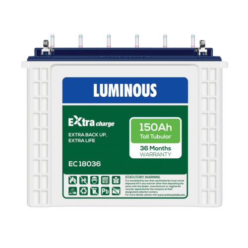 luminous Eco volt neo 1050 inverter & 150Ah - Ec18036  Battery Tall Tubular
