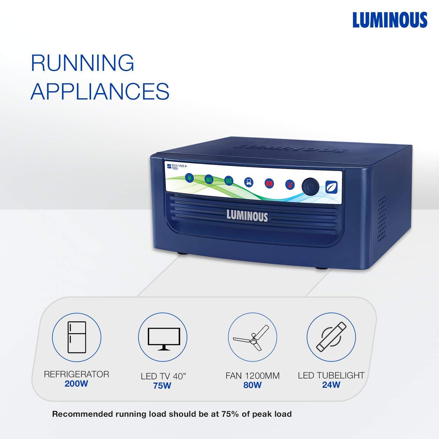 Luminous Eco Volt + 1050 12V Sine Wave inverter Luminous 